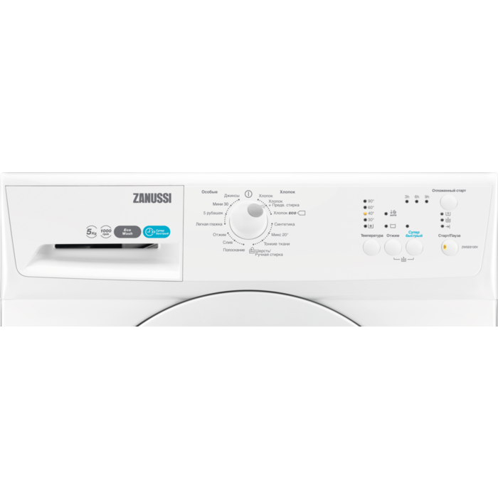 Zanussi - Компактна пральна машина - ZWSE6100V